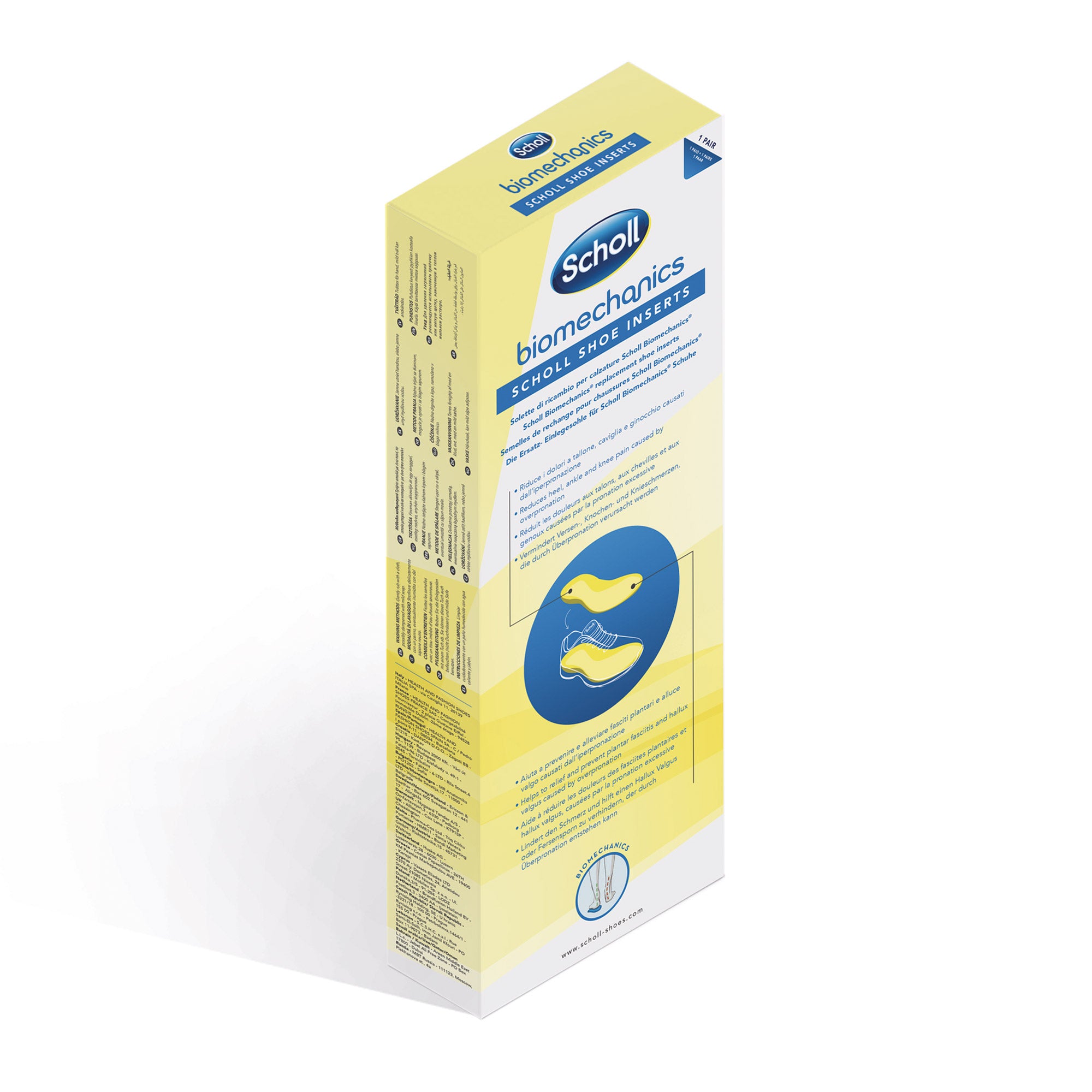 Soletta Rimovibile Plantare Scholl Biomechanics